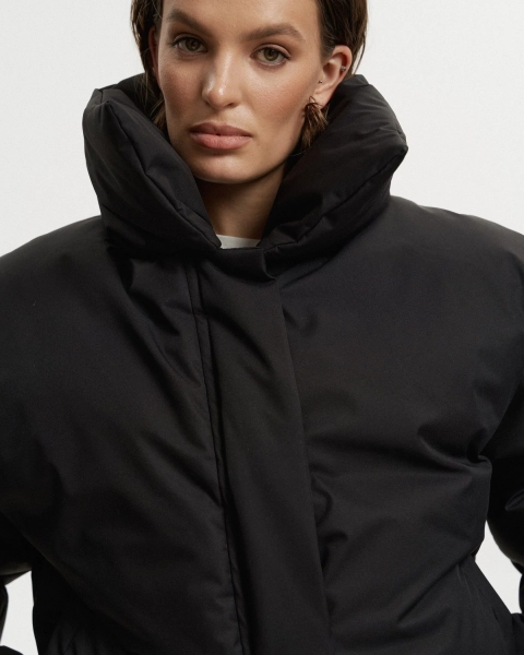 Пуховик BUBBLE BLACK YONS, цвет: Черный, YO-712 купить онлайн