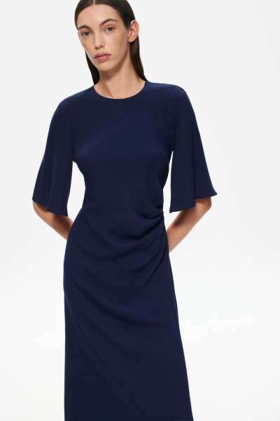 Платье полуприлегающее с драпировкой DREAMS BY ALENA AKHMADULLINA, цвет: фиолетовый, 225102070204303/112000 купить онлайн