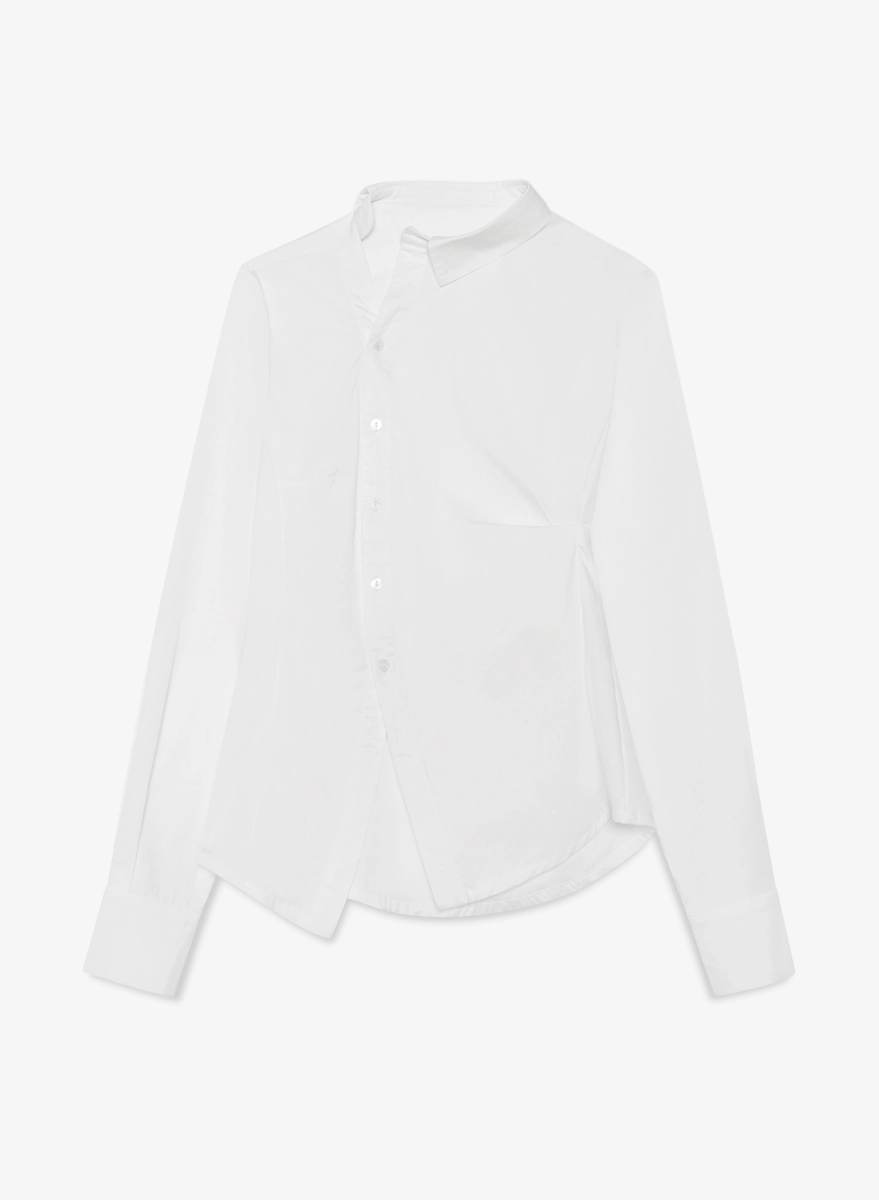 Рубашка асимметричная F | ABLE, цвет: белый, SHRT-FBL-SMMTRC-WHTSND купить онлайн