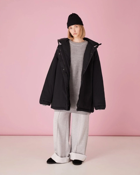 Бомбер черный зима TABOO, цвет: Черный, Bmblack купить онлайн