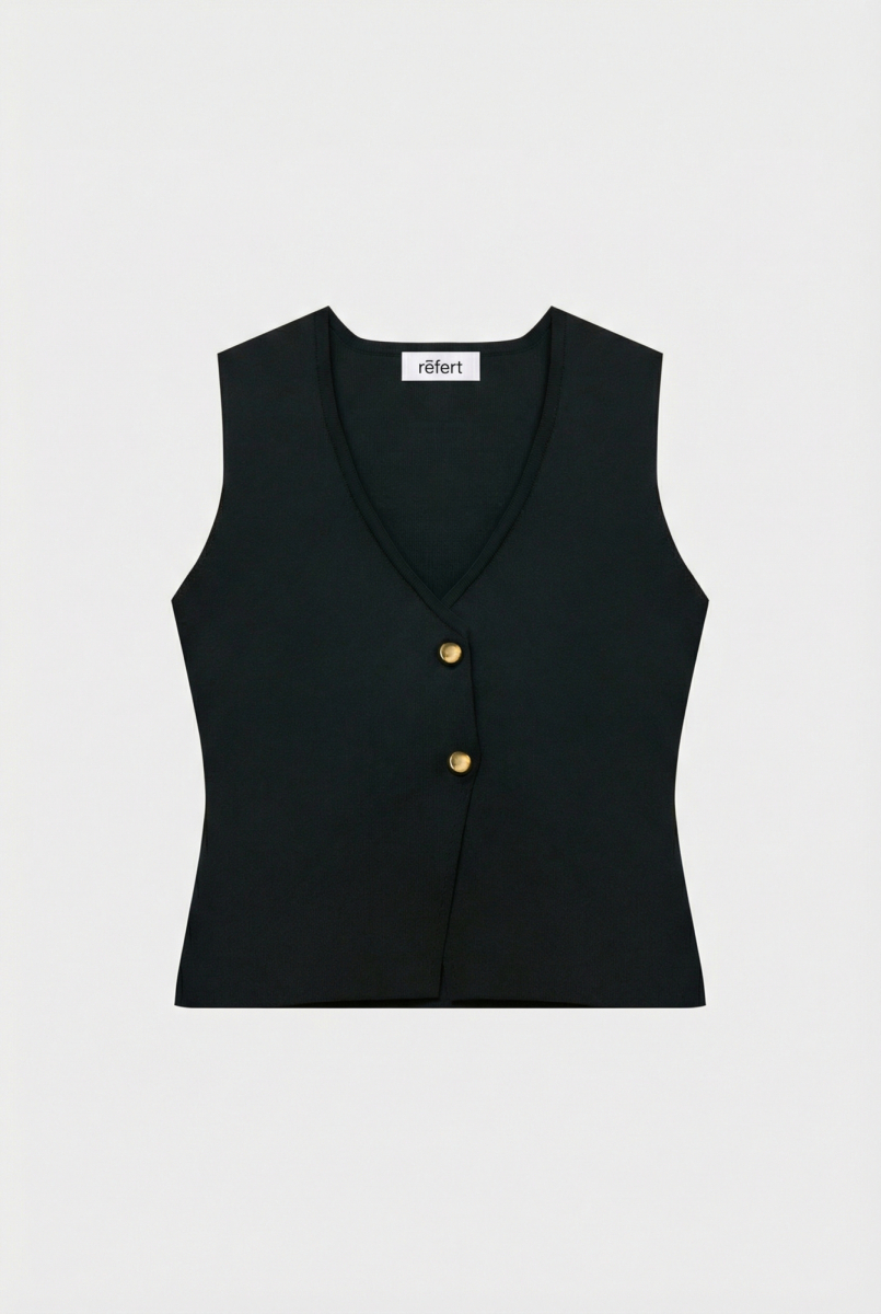 Жилет из трикотажа