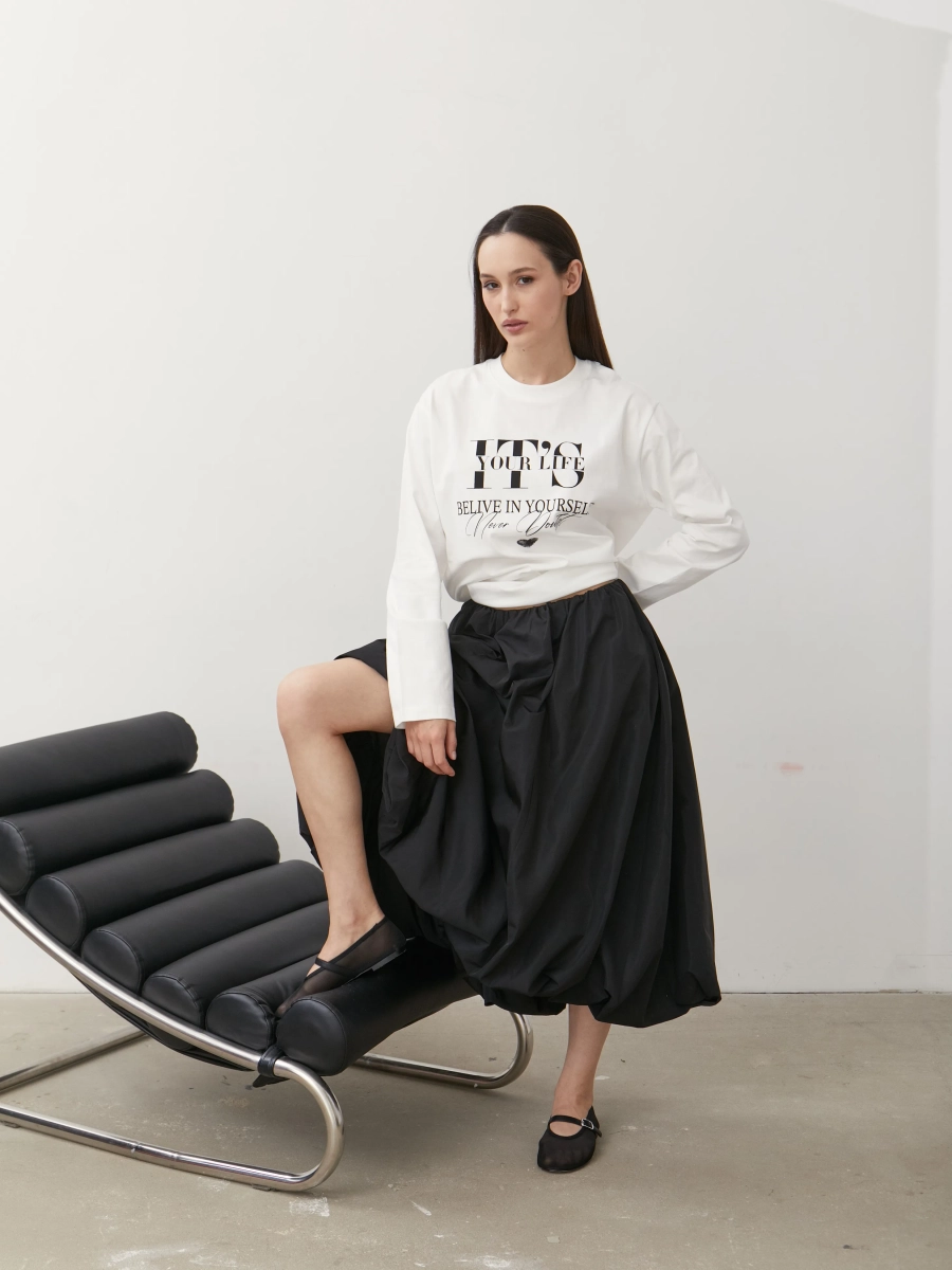 Юбка-баллон макси Marou, цвет: Черный, Mar1_0524_10 купить онлайн