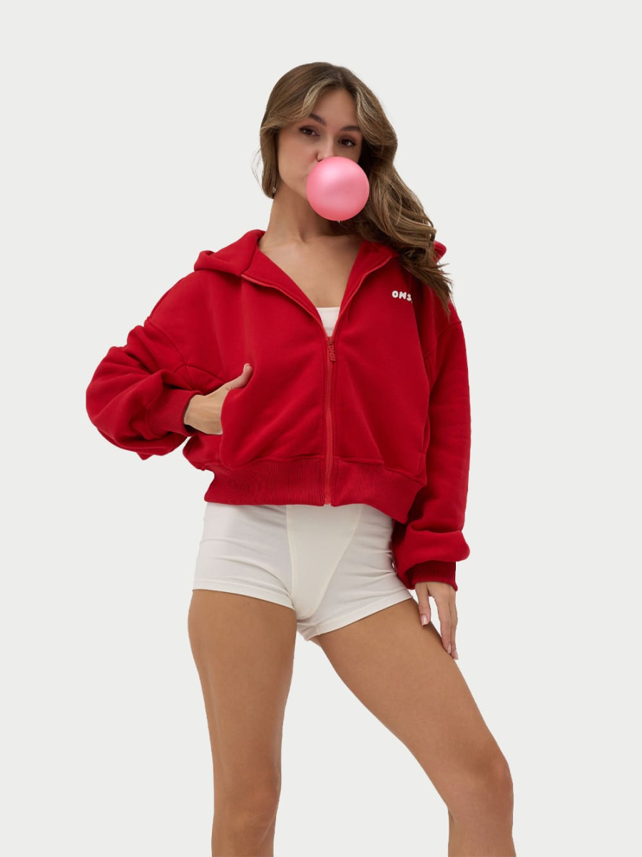 Zip Худи утепленное ONSI, цвет: RED,  купить онлайн