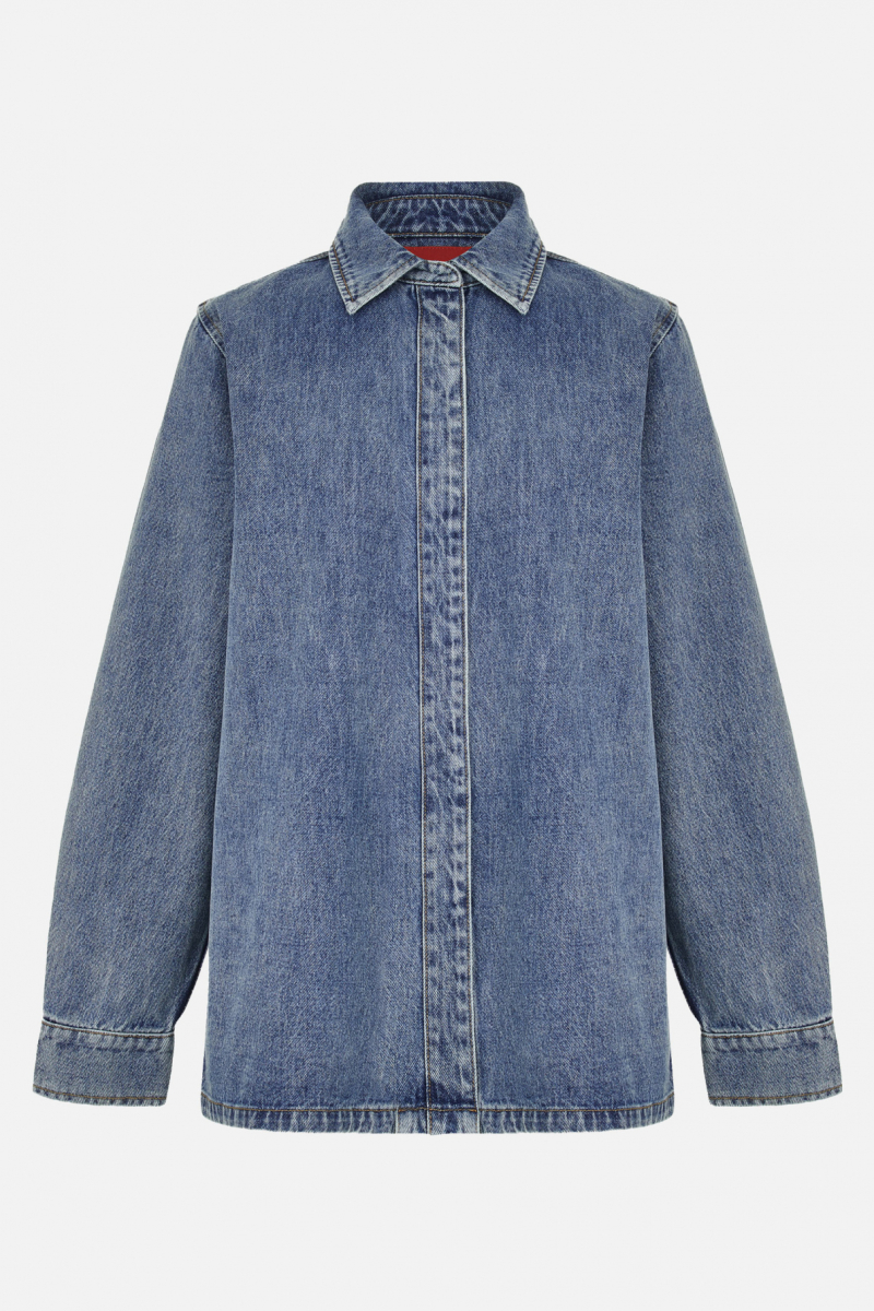 Рубашка Edith FASHION REBELS, цвет: синий FR24FW2SH400W310MB купить онлайн