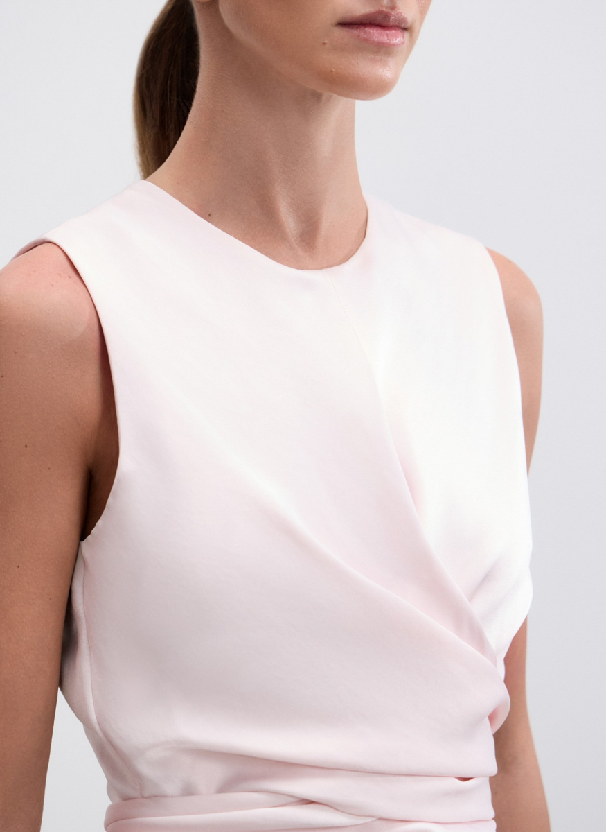 Платье с узлом на талии ALL WE NEED, цвет: розовый,  купить онлайн