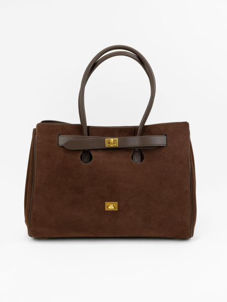 Сумка KASANDRA brand salad, цвет: suede gold chocolate J-704-PHR 7109 купить онлайн