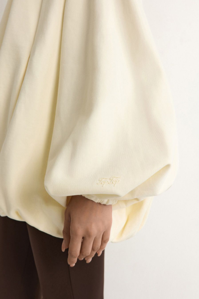 Худи из 100% хлопка TOPTOP, цвет: молочный, TT.054.18772.120 купить онлайн