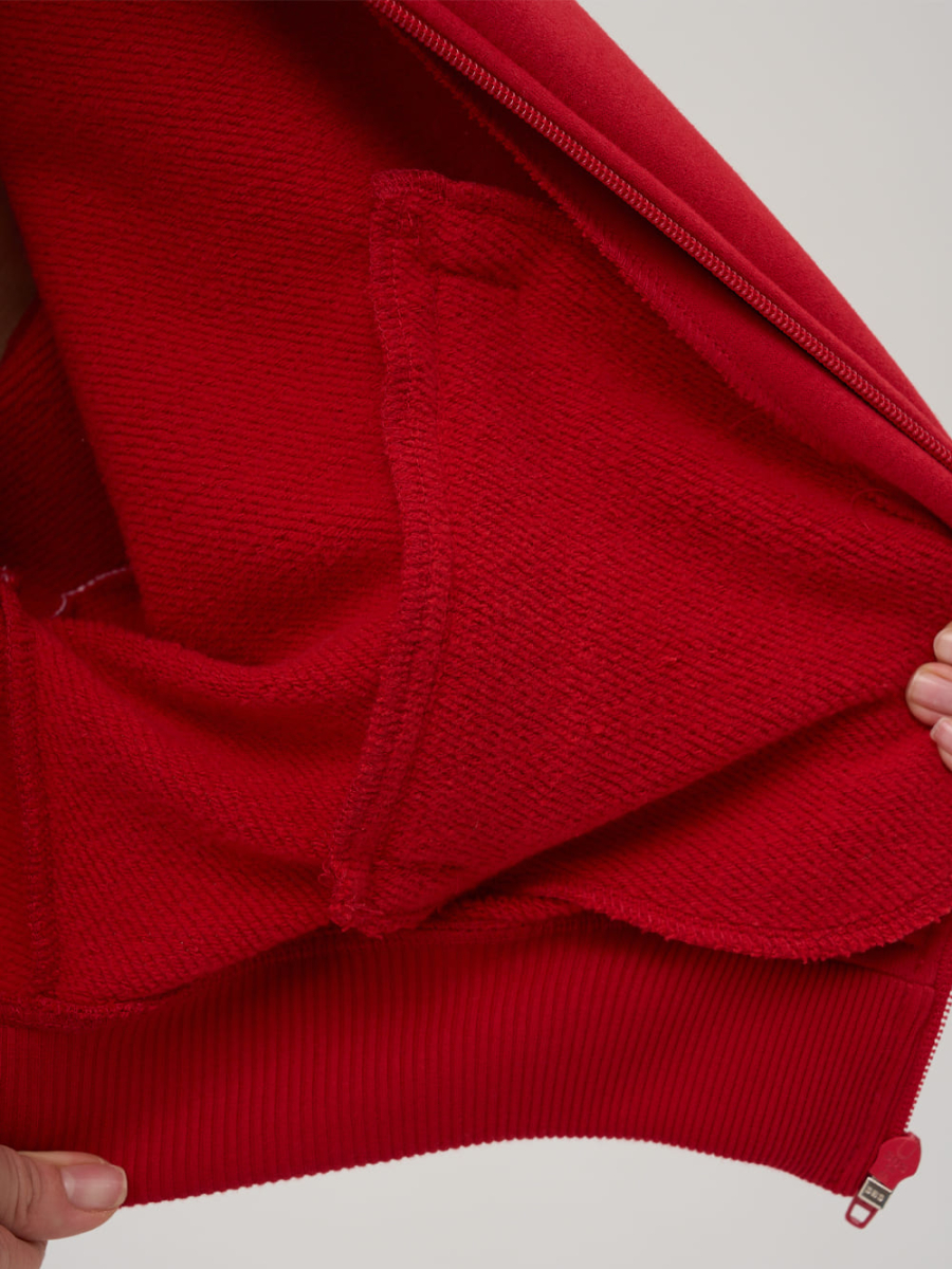 Zip Худи с кантом утепленное ONSI, цвет: RED,  купить онлайн