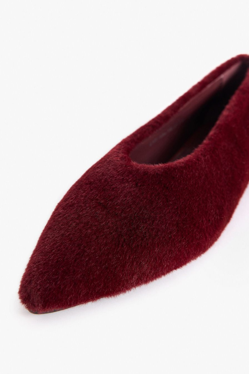 Балетки из экомеха Lera Nena, цвет: Бордовый LNU.106.18618.330 купить онлайн