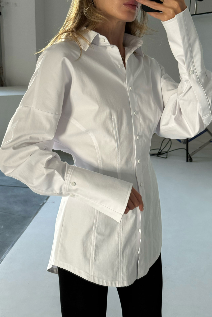 Рубашка приталенная WHITE Label .B, цвет: WHITE Tp.06.2.0446WH |новая коллекция купить онлайн