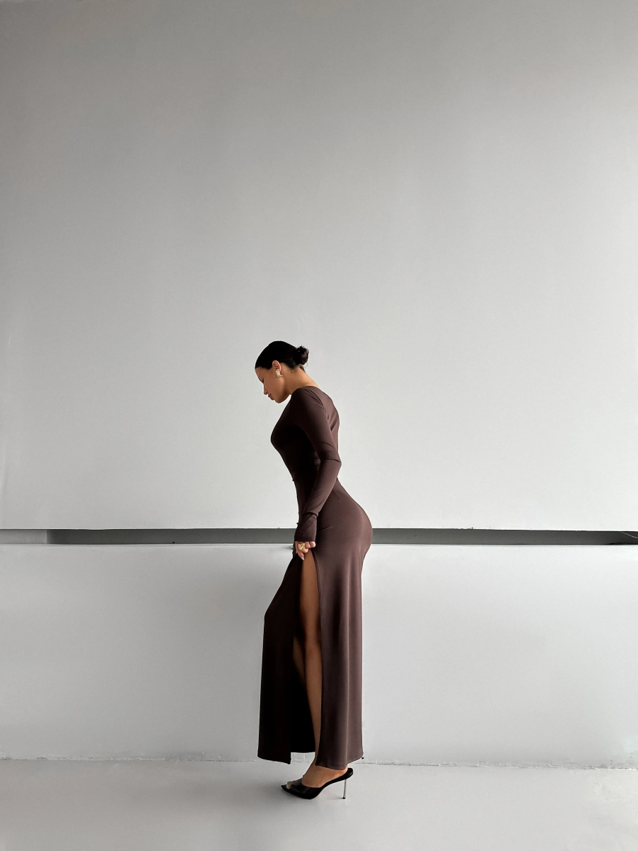 Платье "SHAPE" MIARTLAND, цвет: коричневый, НФ-00000126 купить онлайн