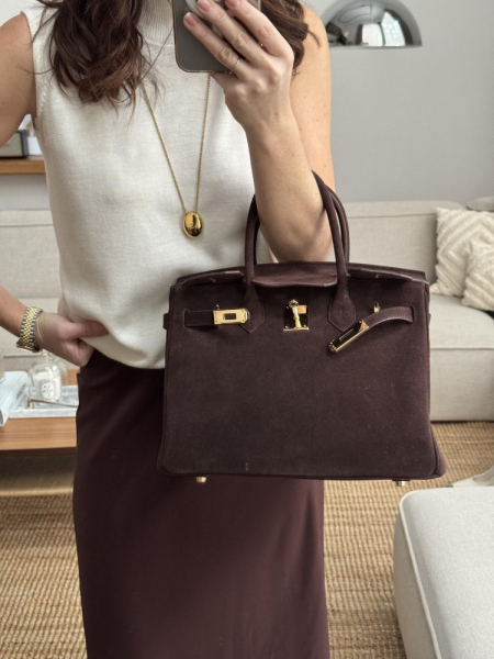 Сумка замшевая