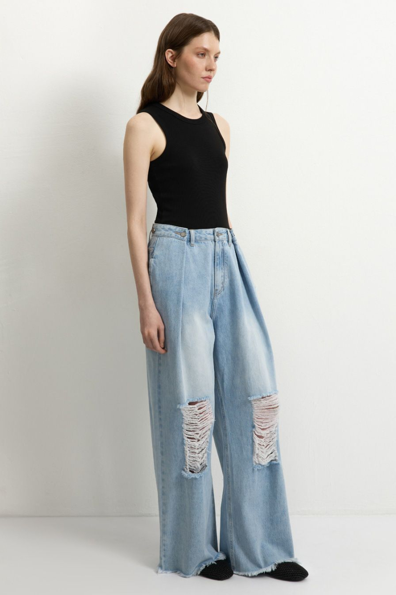 Джинсы из 100% хлопка TOPTOP, цвет: голубой TT.036.17510.600 |новая коллекция купить онлайн
