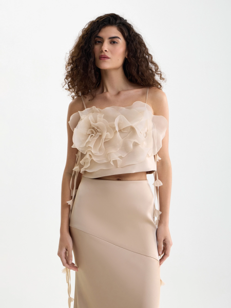 Топ из органзы Camellia