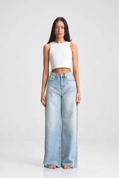 Джинсы WIDE Light Blue Erist store, цвет: голубой, НФ-00001126 купить онлайн