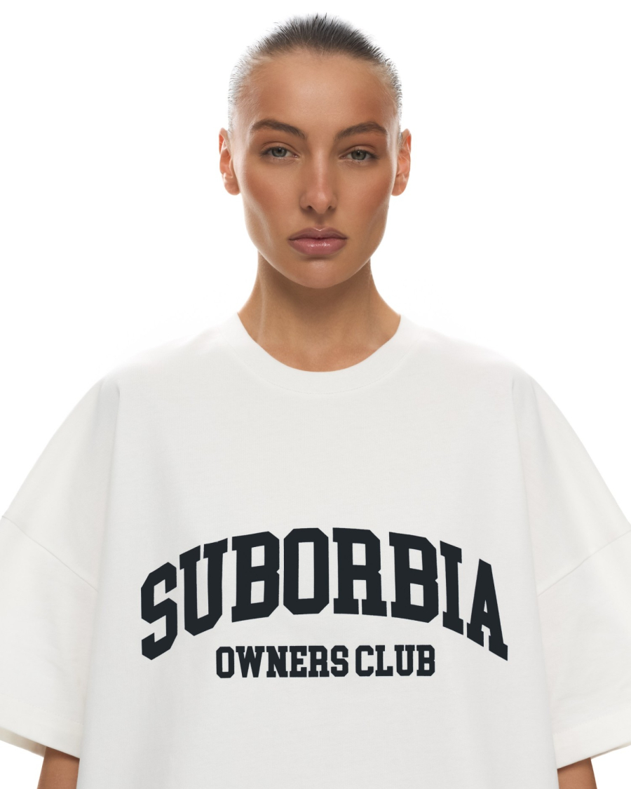 Футболка OWNERS CLUB Suborbia, цвет: white-black, 006384 купить онлайн