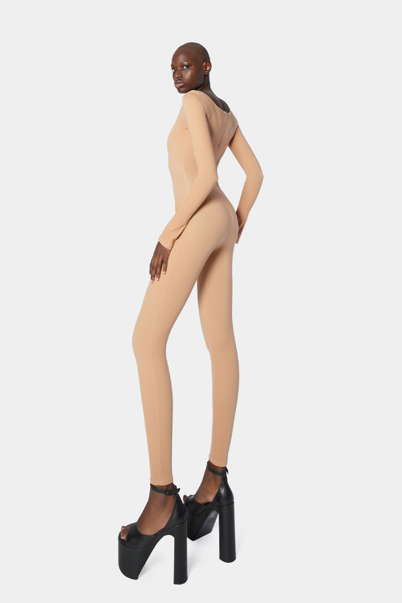 Комбинезон Slim qb A QUICK BUCK, цвет: BEIGE,  купить онлайн