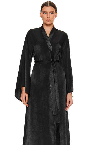 Халат Кимоно (длинный) SODAMODA, цвет: Черный, 14379 купить онлайн