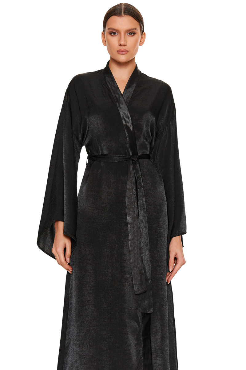 Халат Кимоно (длинный) SODAMODA, цвет: Черный, 14379 купить онлайн