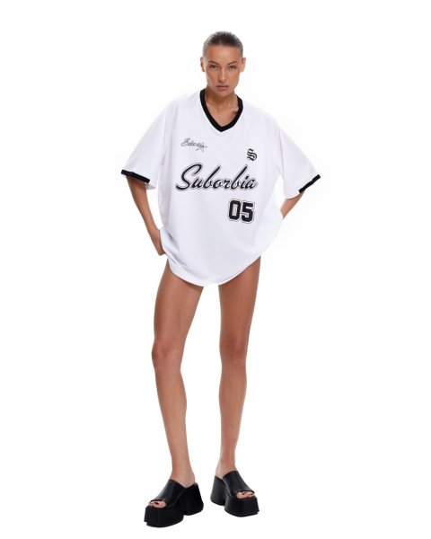 Футболка Jersey 05 Suborbia, цвет: white-black 05292 |новая коллекция купить онлайн