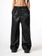 Брюки Leather pants U NAIPACHE, цвет: Черный,  купить онлайн