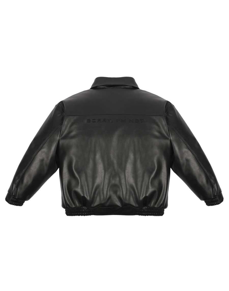Куртка LEATHER JACKET SORRY, I’M NOT, цвет: Черный, RRBkuIvBj4C-Lg1vbCCir1 купить онлайн