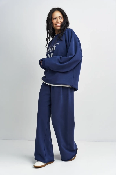 Брюки-трубы Erist store, цвет: темно-синий, НФ-00003377 купить онлайн