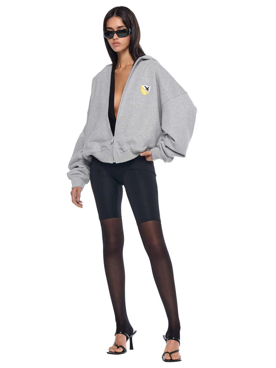 Худи на молнии FRHT&OUT OF REACH, цвет: серый, HDZPLGCGM купить онлайн