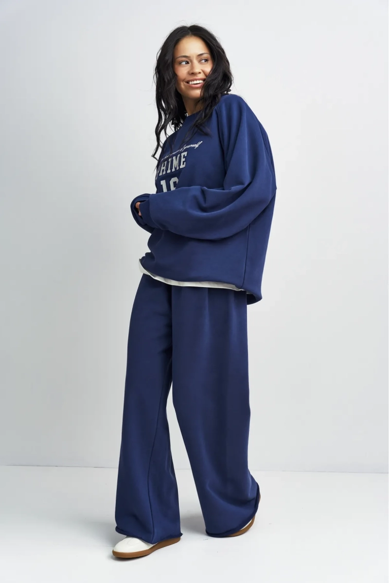 Брюки-трубы Erist store, цвет: темно-синий, НФ-00003377 купить онлайн