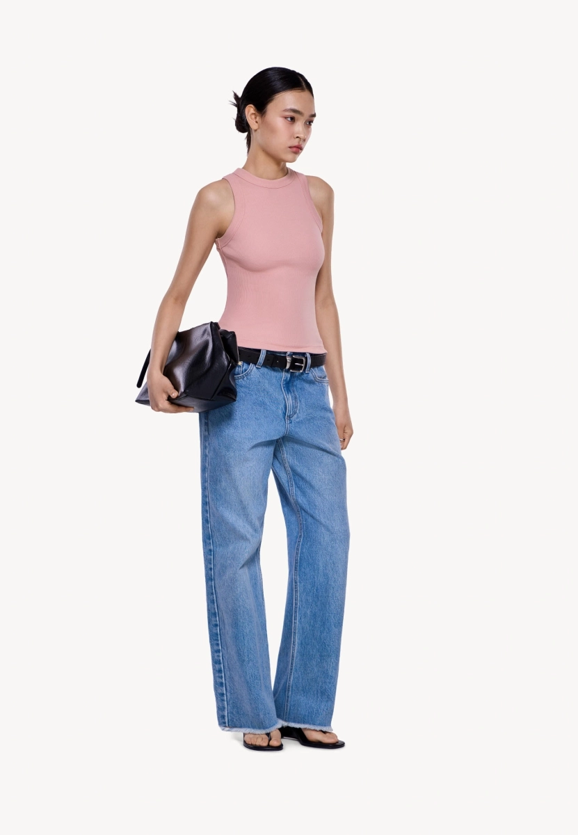 Женская майка в рубчик MUTED, цвет: светло-розовый, 904463.WTNK0003_Light-pink купить онлайн