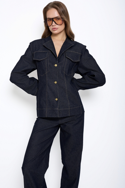 Джинсы из сырого денима Ricoco, цвет: синий, 5077/4 купить онлайн