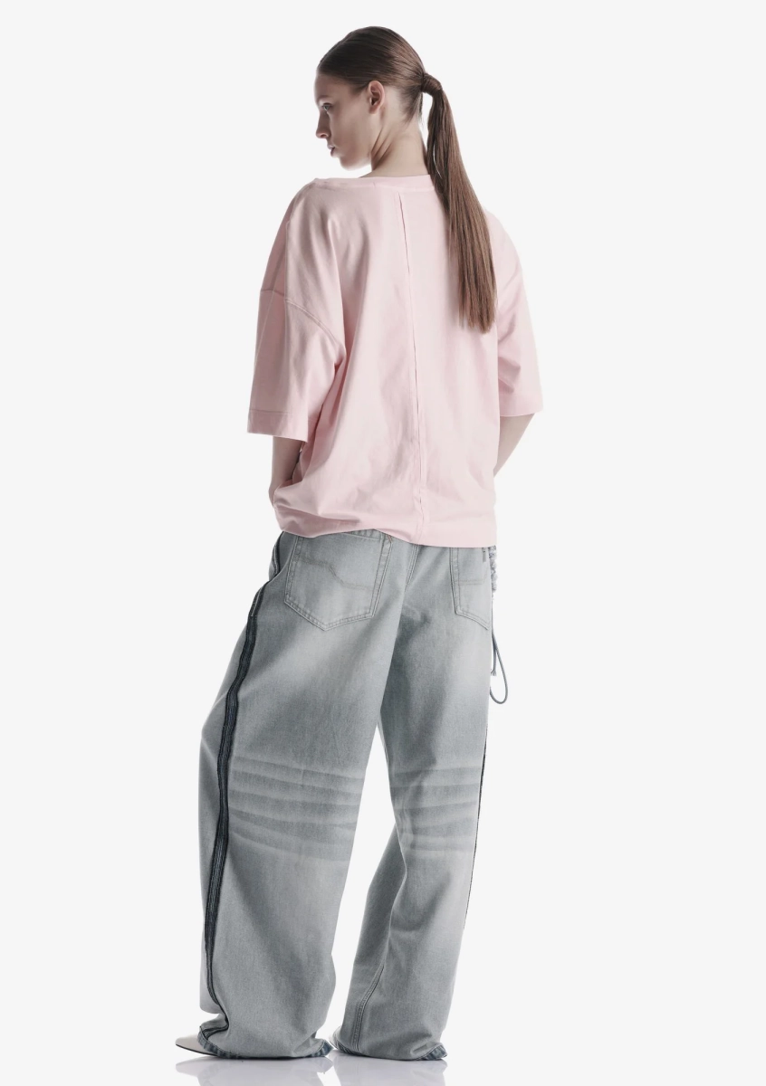 Свободная футболка KRAKATAU, цвет: светло-розовый, Tw144-98 купить онлайн