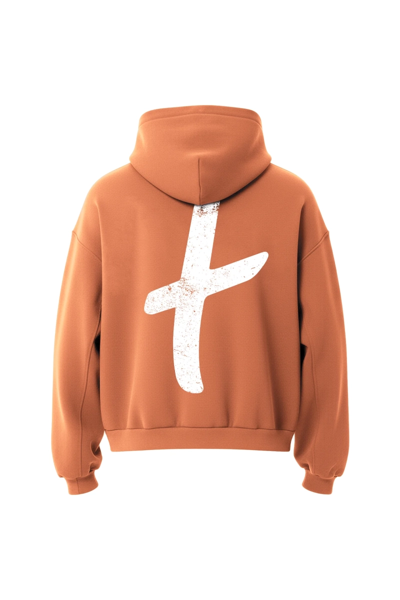 Худи Vintage Logo types, цвет: оранжевый, 00-00003138 купить онлайн