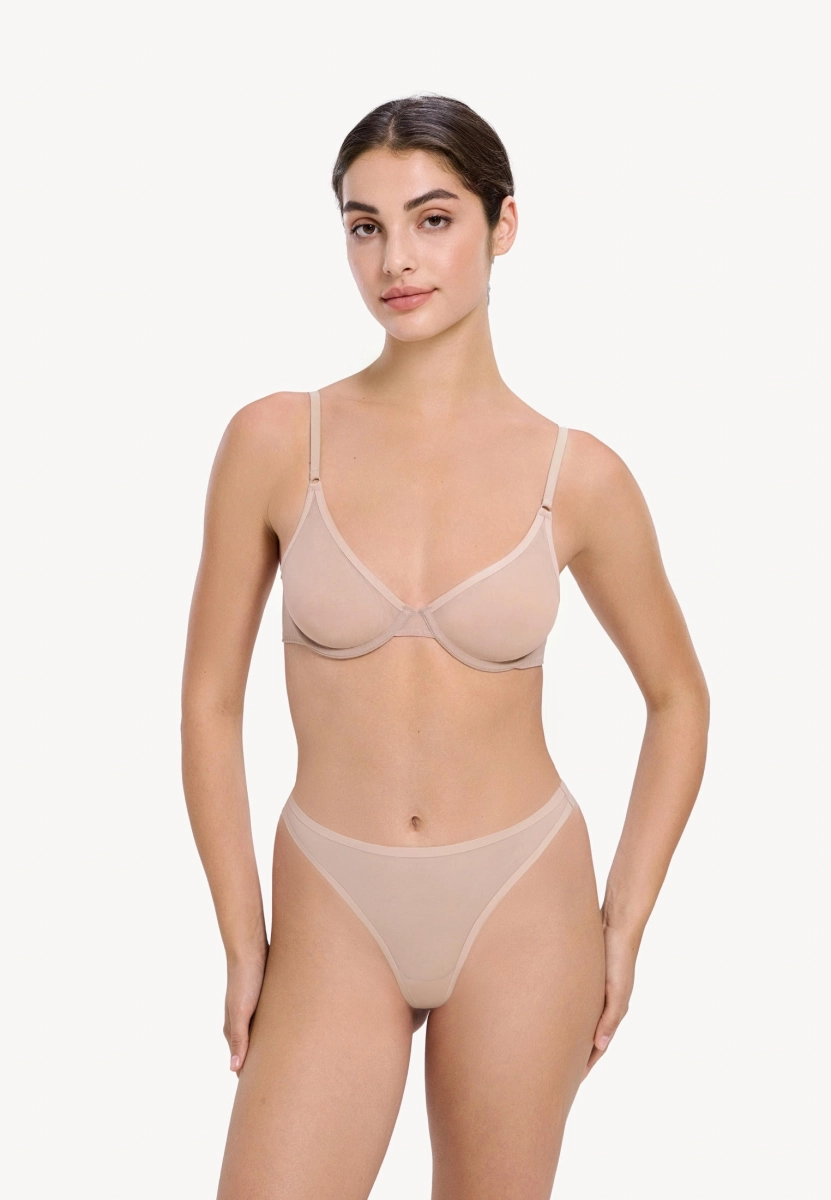 Бюстгальтер женский из сетки MUTED, цвет: бежевый 905474.WTOP0012-Beige купить онлайн