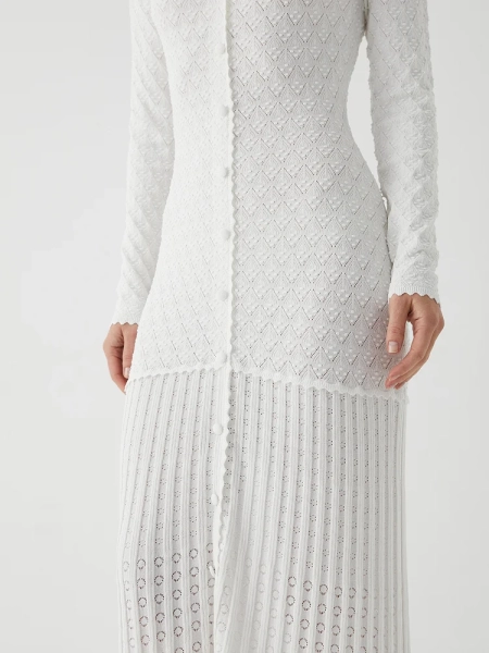 Платье с V-образным вырезом Marou, цвет: молочный, Mar_26020903 купить онлайн