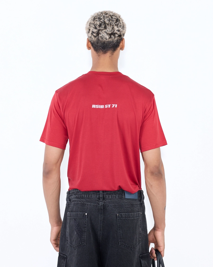 Футболка ПРОДАНО слим ASIA ST 71, цвет: красный, Ast71.tt-sold-slim-red купить онлайн