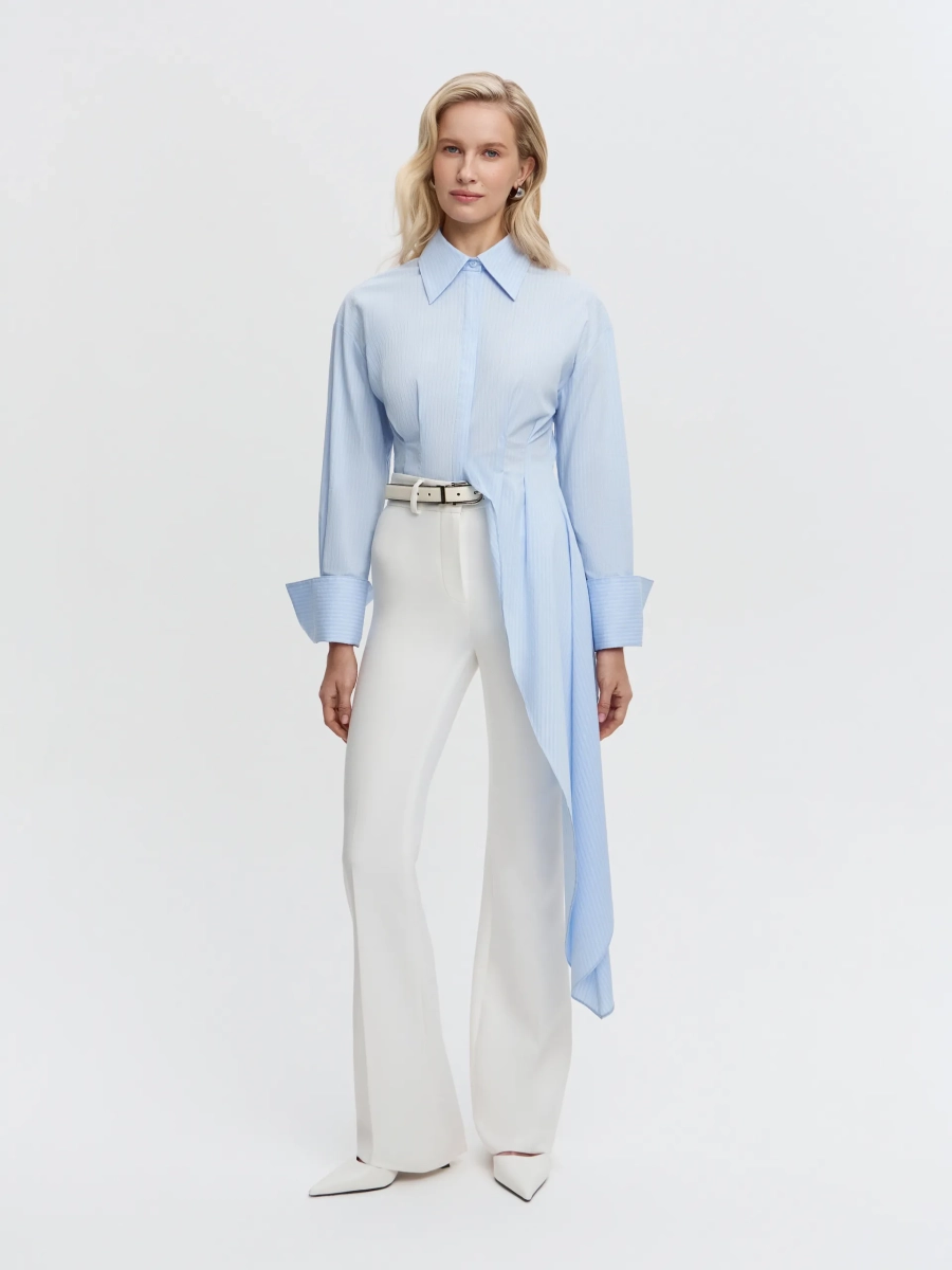 Рубашка с асимметричным кроем ANNA PEKUN, цвет: голубой, 31.2630.601 купить онлайн