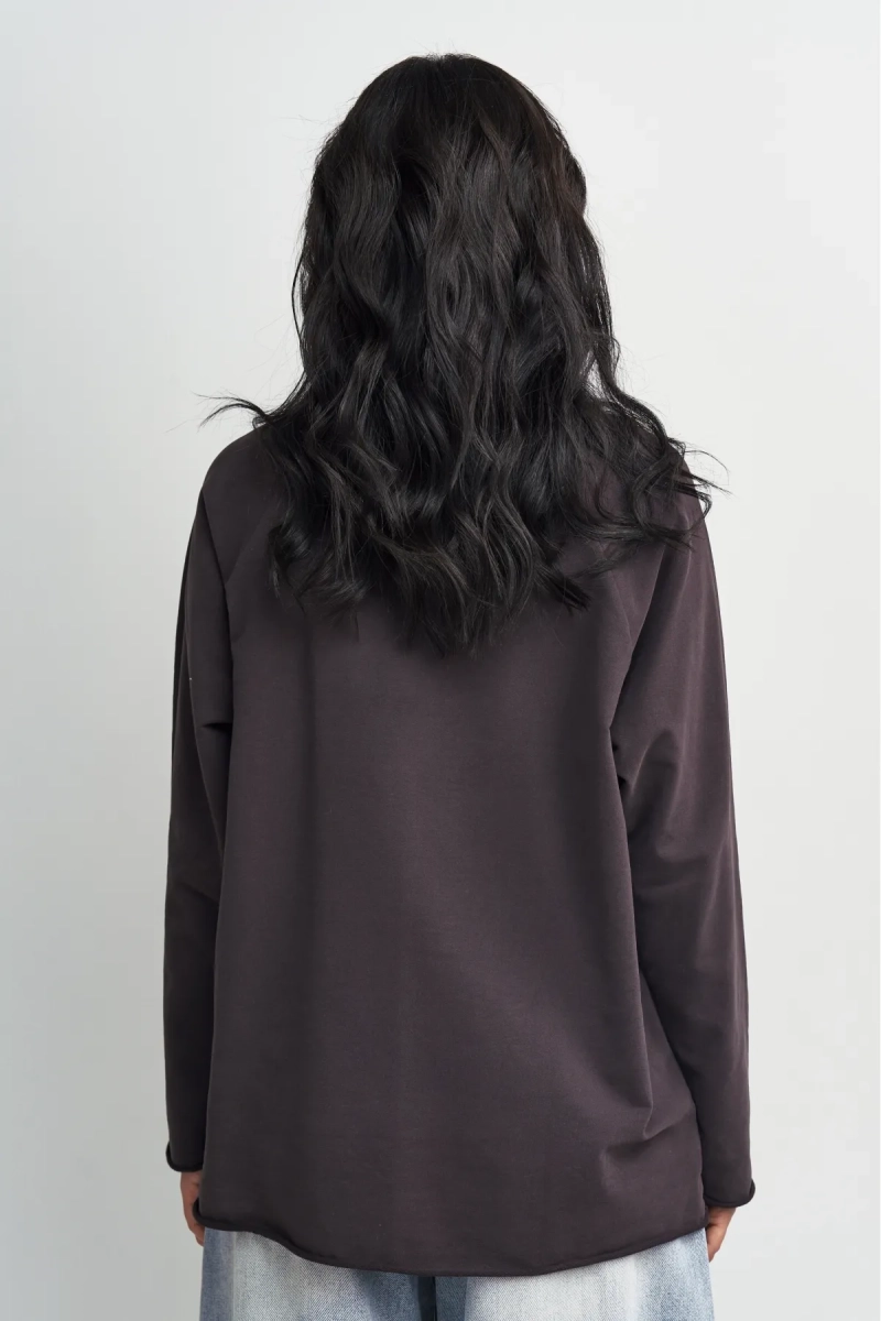 Лонгслив Маргарита Erist store, цвет: шоколадный, НФ-00003436 купить онлайн