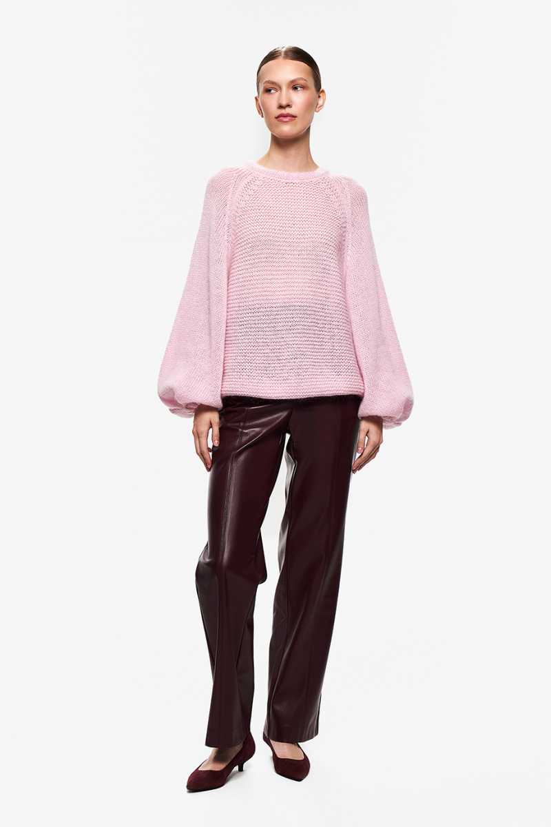 Брюки из экокожи DREAMS BY ALENA AKHMADULLINA, цвет: Бордовый, 225102081304208/114000 купить онлайн