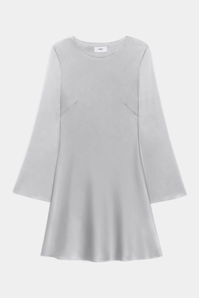 Платье из атласа расклешенного силуэта Mollis, цвет: серый, 12-09-2491/3 купить онлайн