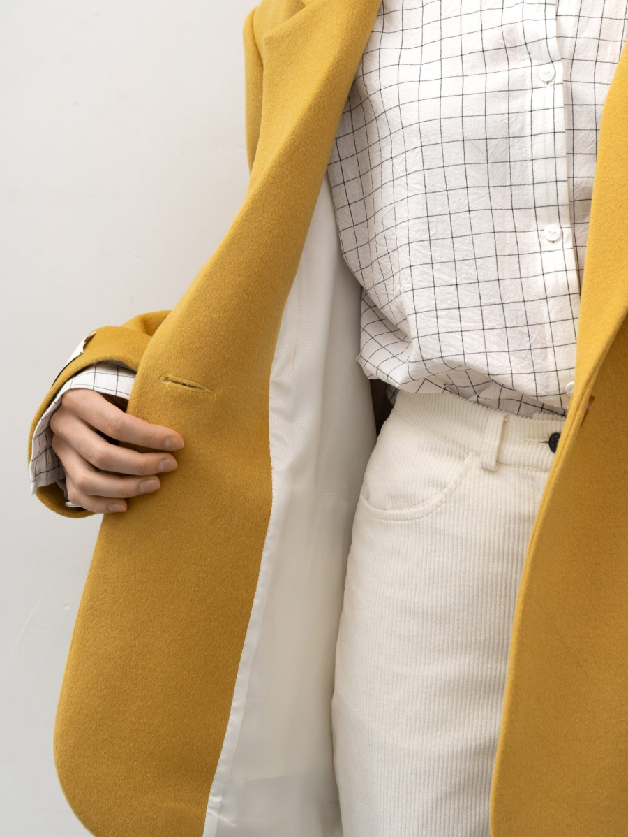 Пальто-пиджак Цыпочка TRES, цвет: Желтый, НФ-00002722 купить онлайн