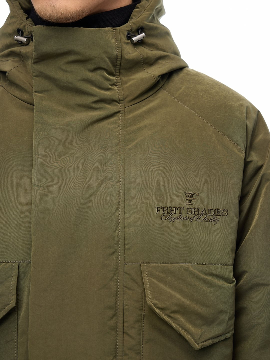 Пуховик FRHT Shades FRHT&OUT OF REACH, цвет: olive, DJSHDSLV купить онлайн
