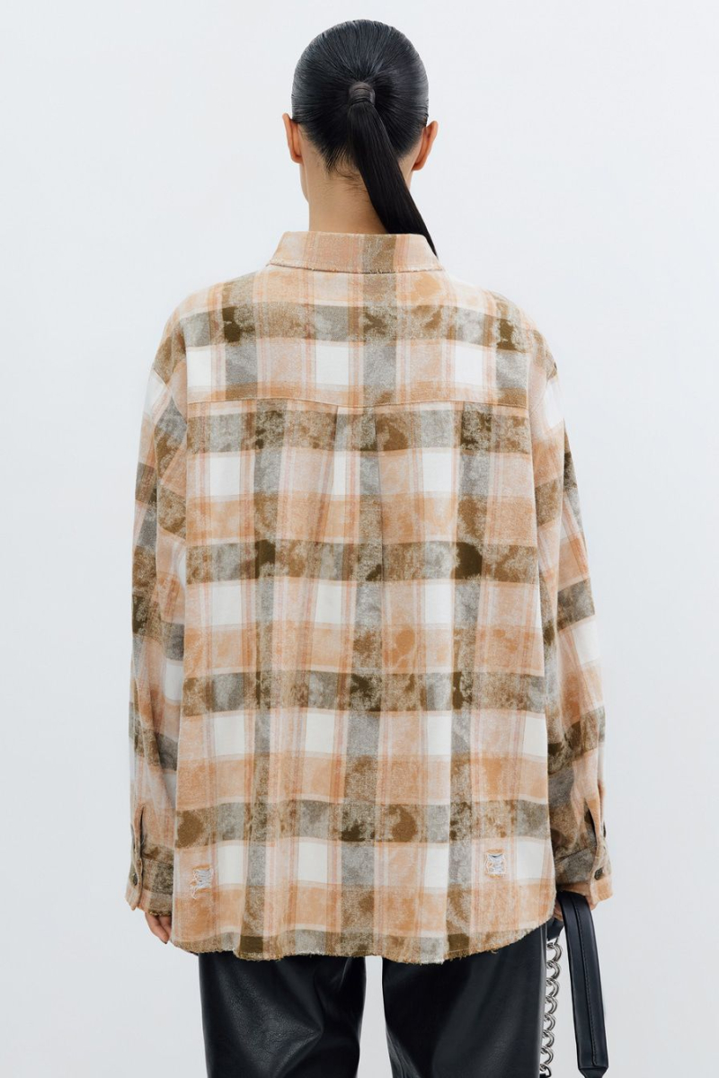 Рубашка из 100% хлопка TOPTOP, цвет: хаки, TT.021.15469.510 купить онлайн