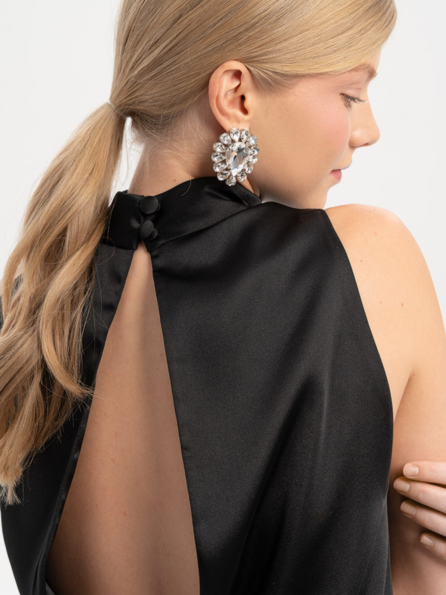 Платье с открытой спиной TRES, цвет: Черный, НФ-00002591 купить онлайн