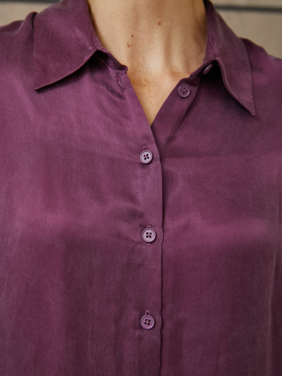 Рубашка Basic (купра) Marou, цвет: Бордовый, Mar3_2604 купить онлайн