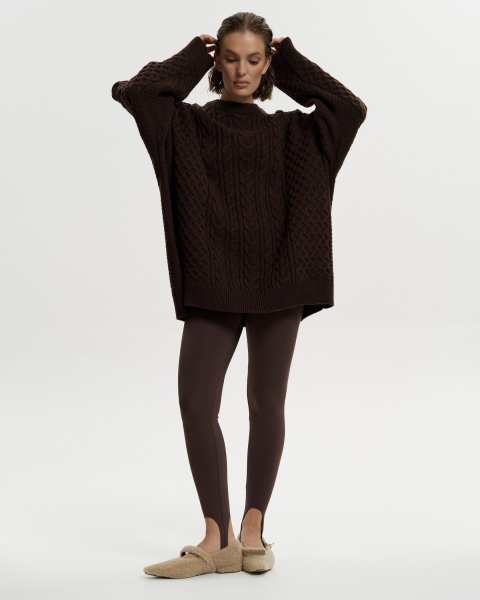 Свитер DEDULYA BROWN YONS, цвет: коричневый,  купить онлайн