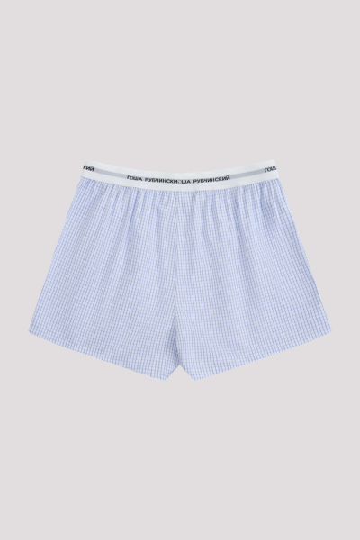 Боксеры хлопковые ГОША РУБЧИНСКИЙ, цвет: белый/голубой BXR_0301_white_blue | новая мужская коллекция купить онлайн