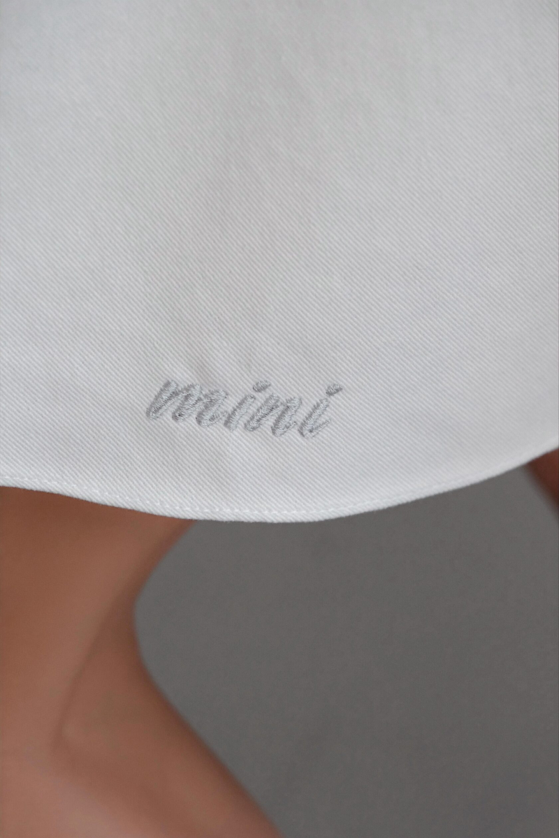 Юбка из денима "Небо" Мини, цвет: молочный, НФ-00000499 купить онлайн