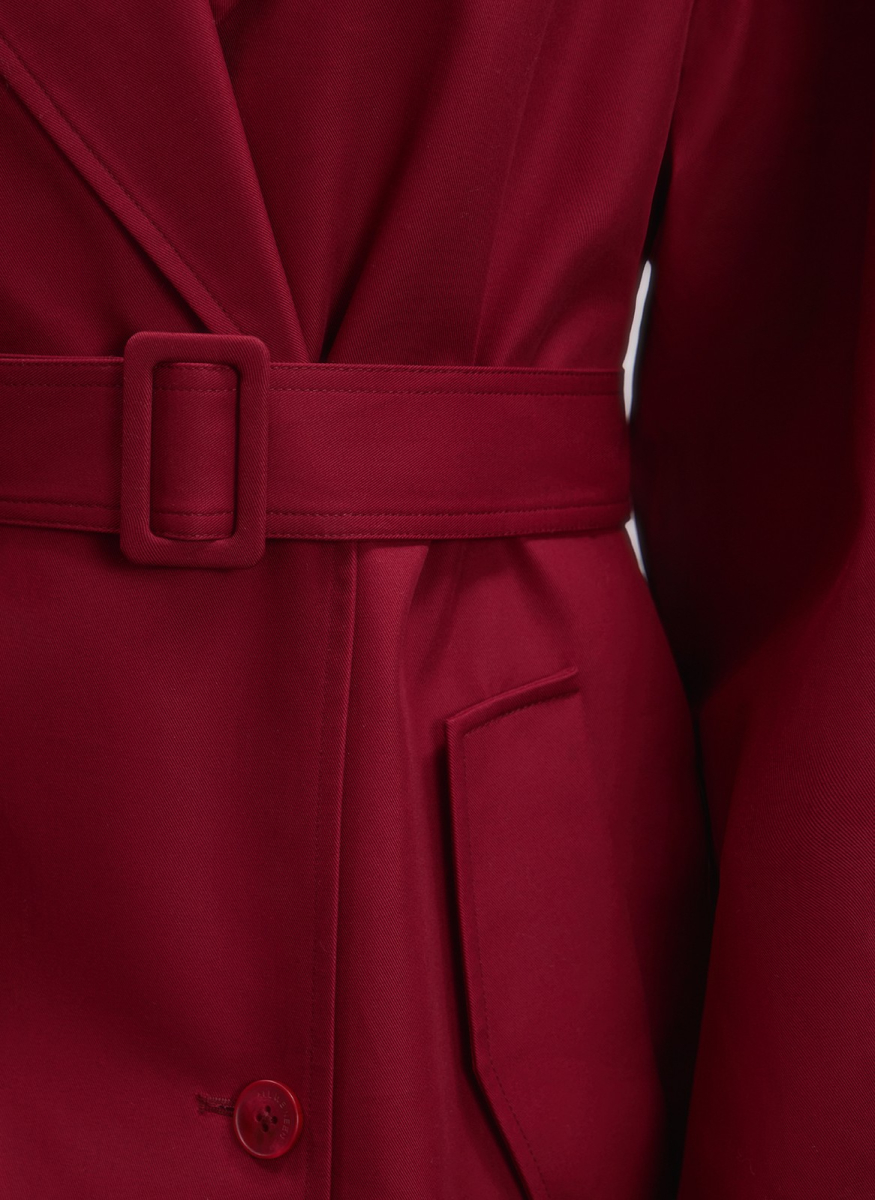 Тренч с объемным рукавом ALL WE NEED, цвет: Бордовый,  купить онлайн