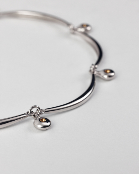 Браслет “Тройка пентаклей” с подвесками со вставками из натурального цитрина Darkrain, цвет: серебро, VD1003 купить онлайн